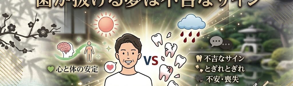 【臨床心理士監修】歯が抜ける夢は不吉なサイン？不安を安心に変える心理学的な本当の意味と対処法