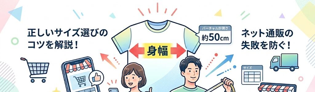 「身幅」とは？もう迷わないサイズ選び。ネット通販で失敗しない、たった1つのコツ