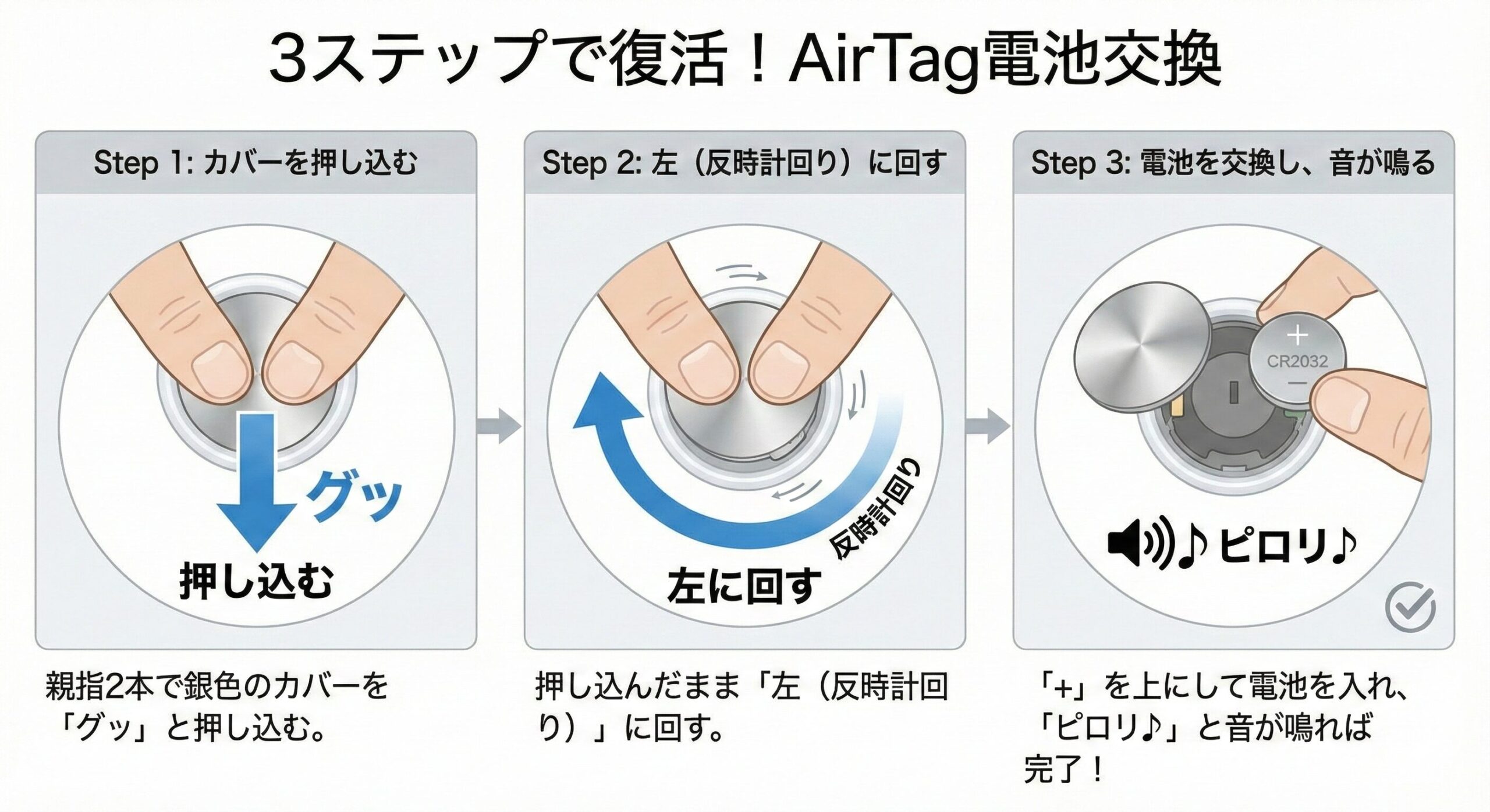 AirTagの電池交換完全ガイド｜種類・寿命・手順・注意点をわかりやすく解説