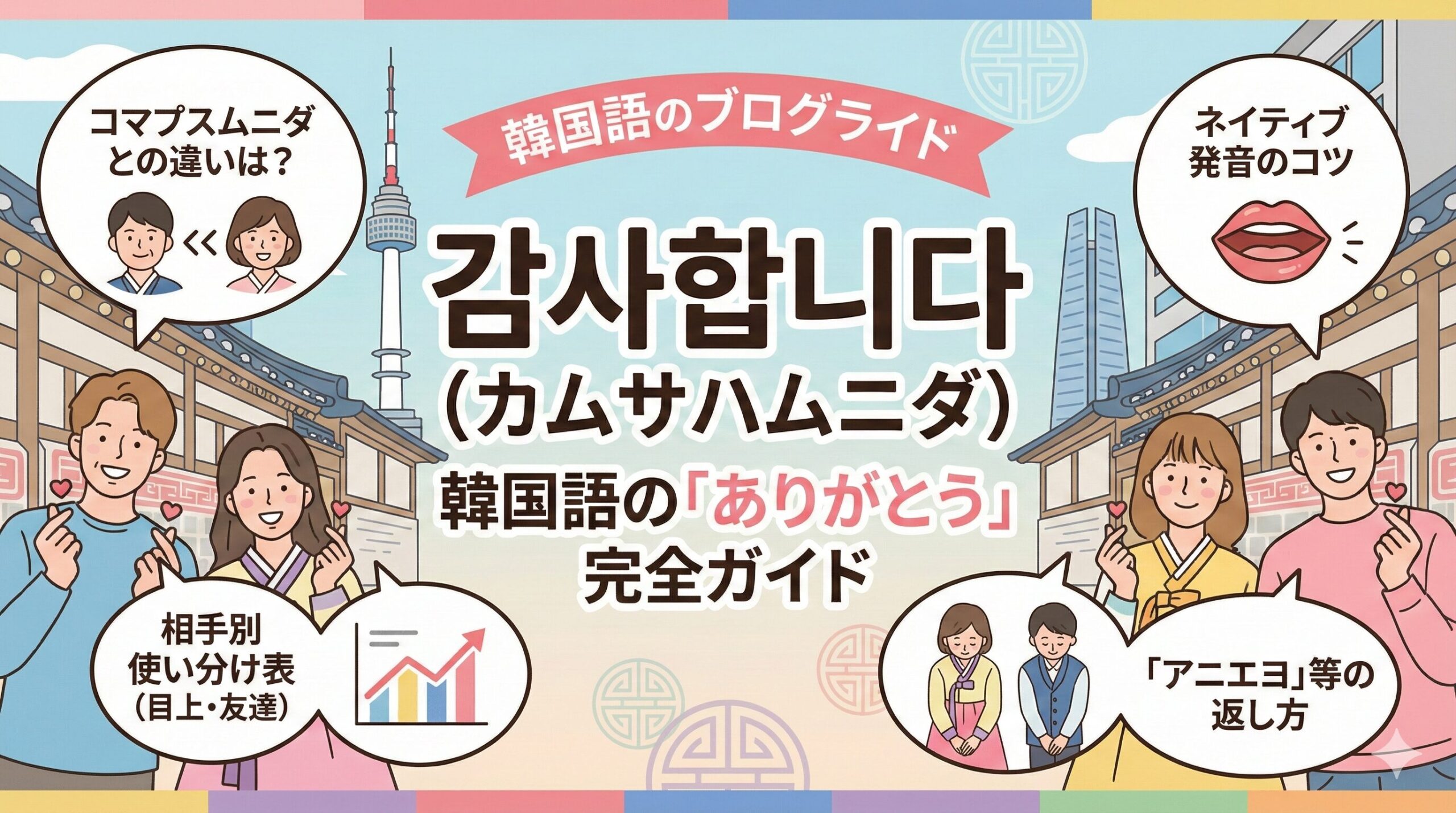 カムサハムニダの意味と使い方｜韓国語で「ありがとう」を正しく伝えるガイド