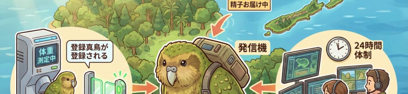 【愛すべきポンコツ】世界で唯一飛べないオウム「カカポ」が、あまりに無防備で絶滅しそうな話