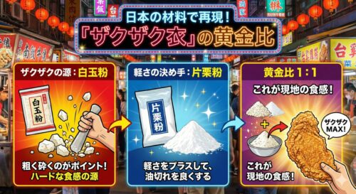 顔よりデカい！台湾唐揚げ「ダージーパイ」を鶏むね肉で完全再現【ザクザク食感の秘密】