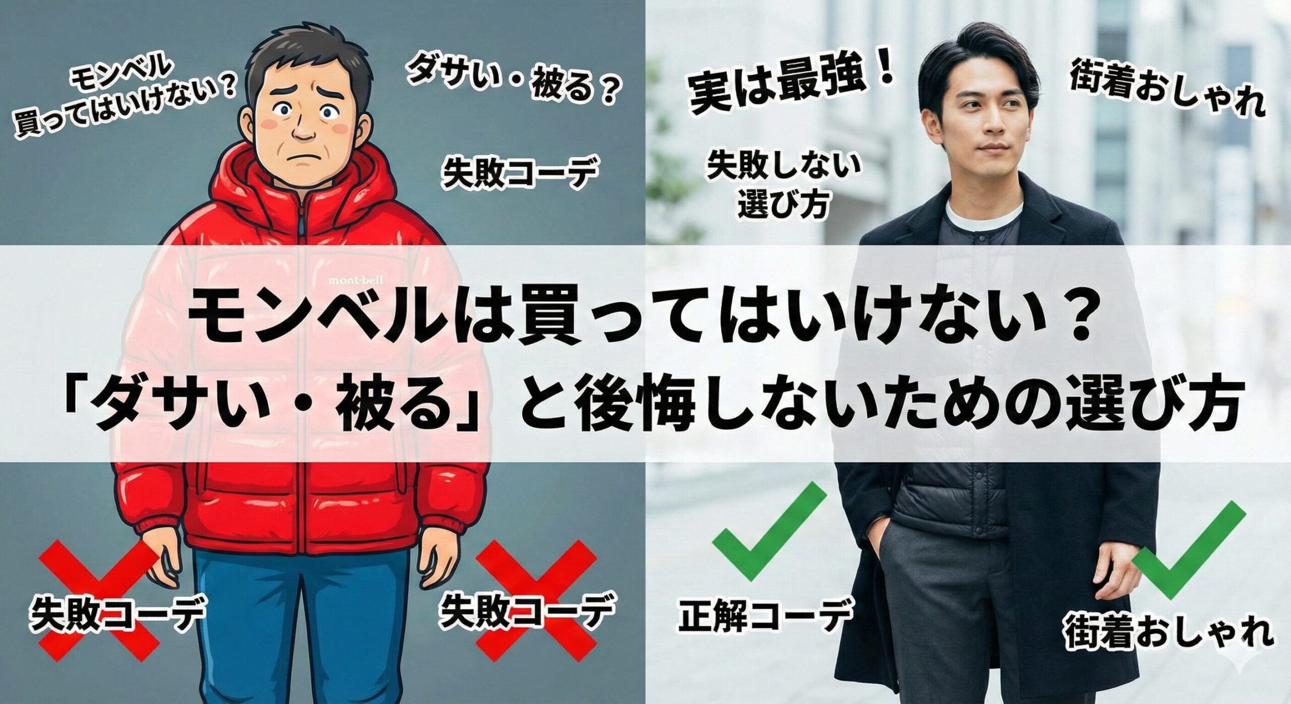 モンベルは買ってはいけない?「ダサい・被る」と後悔する人の特徴と、失敗しない選び方