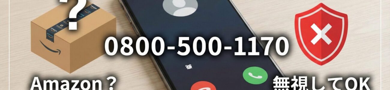 0800-500-1170はAmazon？無視してOK？電話の正体と対処法