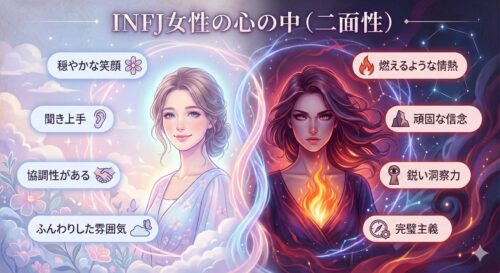 INFJ（提唱者）女性の特徴とは？「ミステリアス」と言われる理由と、生きづらさを才能に変える方法