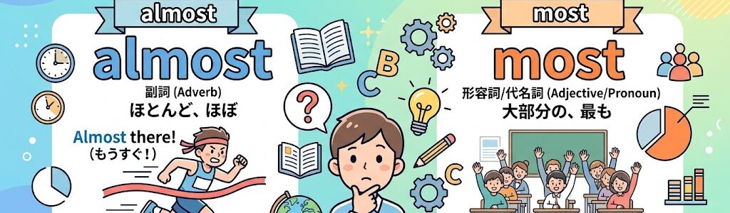 【英語の難所】「Almost」と「Most」の違い、説明できますか？ イメージで掴む"寸止め"の感覚