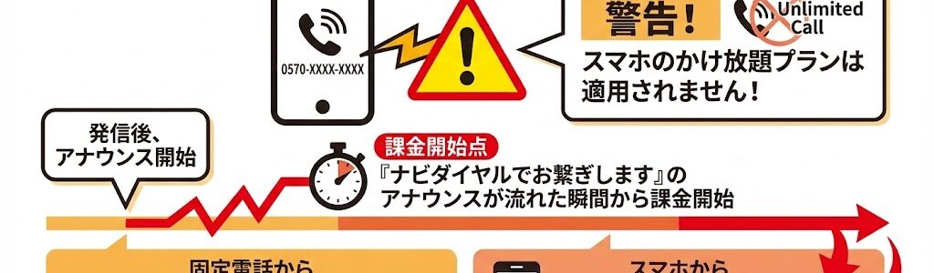 0570（ナビダイヤル）とは？料金の仕組みと「かけ放題対象外」の注意点を徹底解説