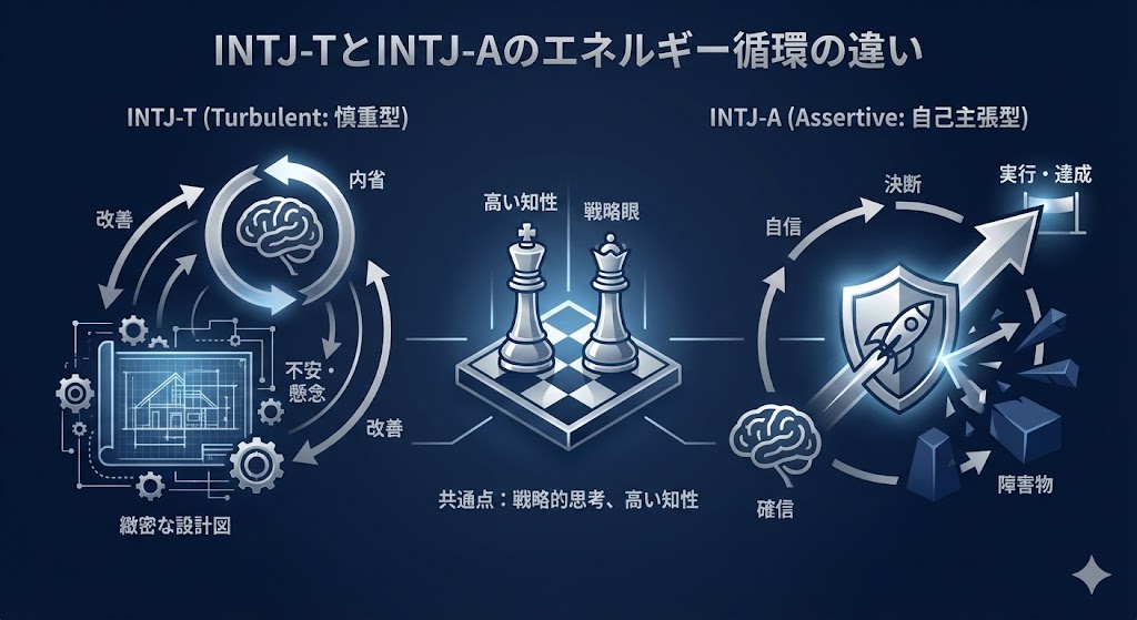 INTJ-T（建築家・慎重型）の性格特徴｜-Aとの違いや強み、生きづらさの解消法を徹底解説