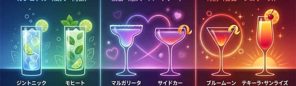 カクテル言葉完全ガイド｜愛・友情・感謝を伝える一杯と「怖い意味」の注意点