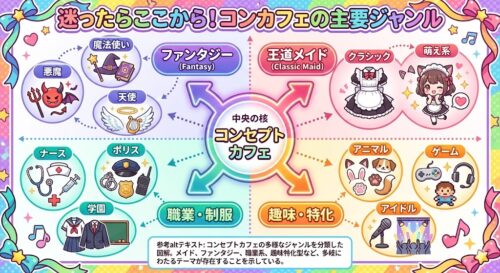 コンセプトカフェ（コンカフェ）とは？初心者でも安心の楽しみ方・料金・マナー完全ガイド