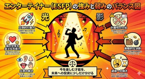 MBTI エンターテイナー（ESFP）の性格特徴｜強み・弱みから適職・相性まで徹底解説
