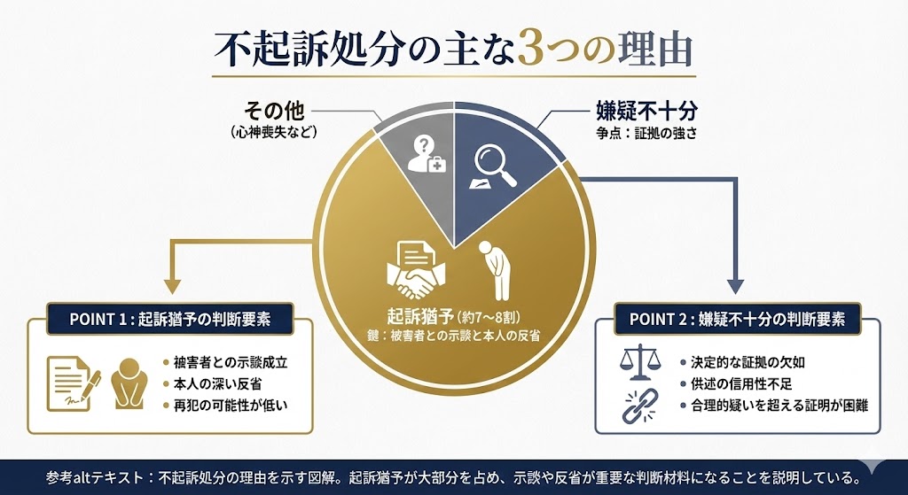 不起訴とは?前科がつかない理由と種類、釈放までの流れを解説