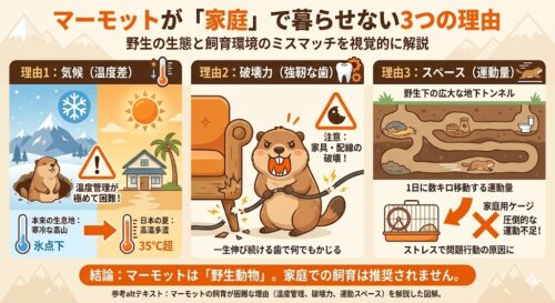 マーモットはペットとして飼える？知っておきたい種類・法律・飼育の現実と代替案