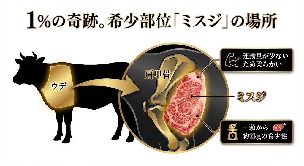 ミスジとはどこの部位?特徴・美味しい焼き方から希少な理由まで肉のプロが徹底解説