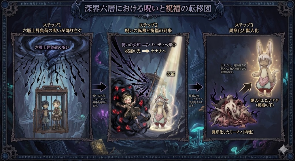 【メイドインアビス】ミーティの正体と悲劇の全貌|成れ果てへの変貌と魂の救済を徹底解説