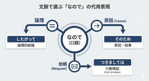 「なので」の言い換え決定版！ビジネス・レポートで幼稚に見えないための正しい使い分け