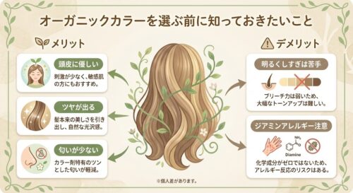 オーガニックカラーとは？普通のカラーとの違いやメリット・デメリットをプロが解説