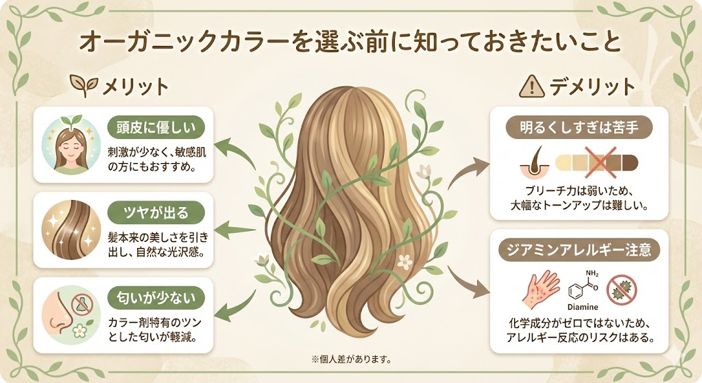 オーガニックカラーとは?普通のカラーとの違いやメリット・デメリットをプロが解説