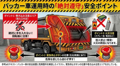 パッカー車の種類と選び方完全ガイド｜プレス式・回転板式の違いと安全運用の極意