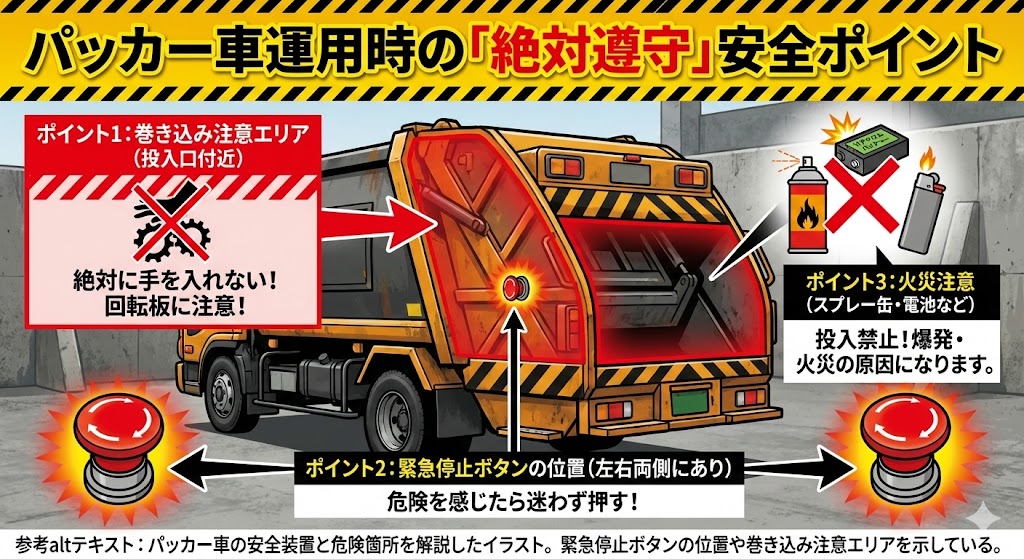 パッカー車の種類と選び方完全ガイド｜プレス式・回転板式の違いと安全運用の極意