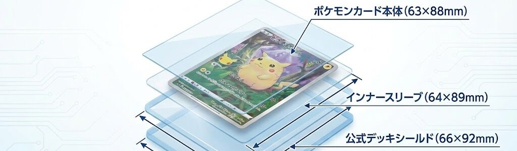 ポケカのサイズは何mm？スリーブ選びで失敗しないための正確な寸法と活用法