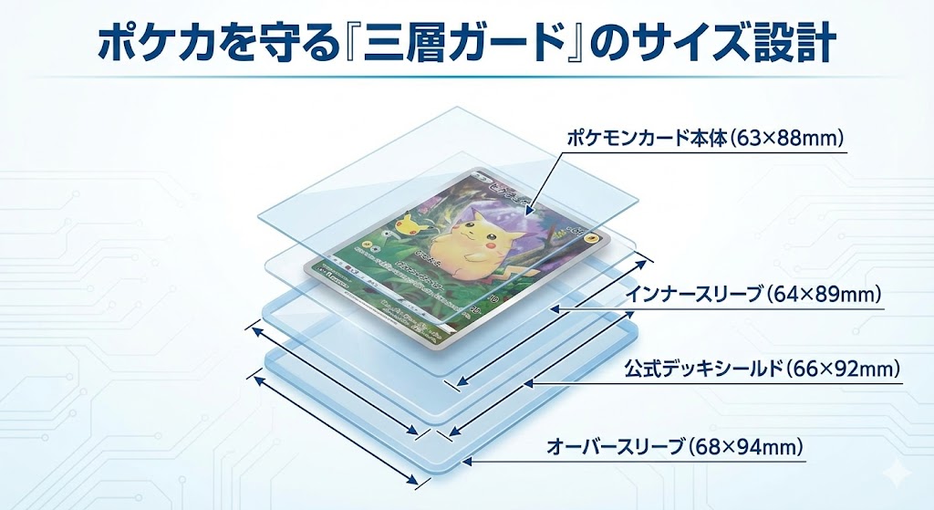 ポケカのサイズは何mm？スリーブ選びで失敗しないための正確な寸法と活用法