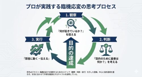 臨機応変の意味とは？ビジネスで評価される「対応力」の正体と鍛え方