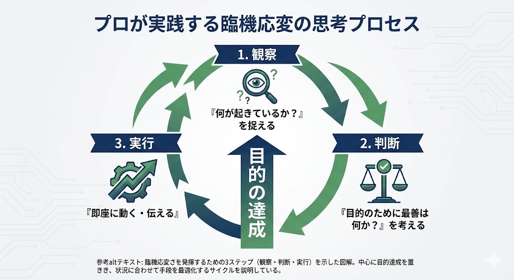 臨機応変の意味とは?ビジネスで評価される「対応力」の正体と鍛え方