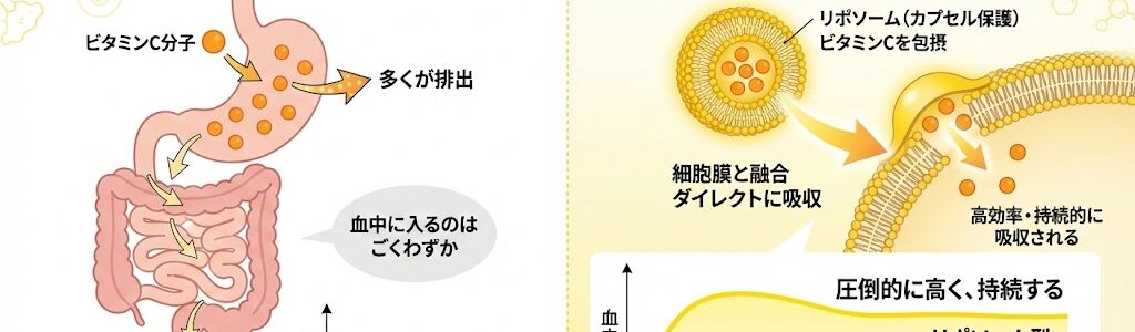 キテン(Kiten)リポソームビタミンCの効果は?口コミや飲み方、他社比較を徹底解説