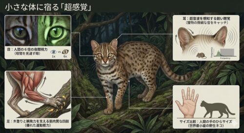 世界最小の野生ネコ「サビイロネコ」のすべて｜その生態から日本で見られる動物園まで