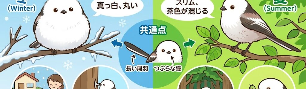 夏のシマエナガは「雪の妖精」じゃない？驚きの姿と観察のコツをプロが解説