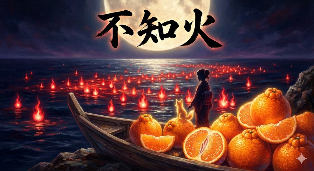不知火(しらぬい)の意味とは?伝説の怪火から美味しい柑橘まで徹底解説