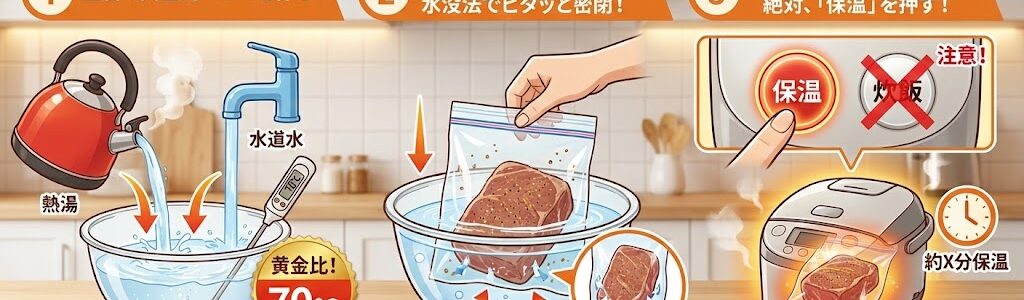 炊飯器で失敗なし！絶品ローストビーフの作り方｜放置でプロ級の仕上がりに