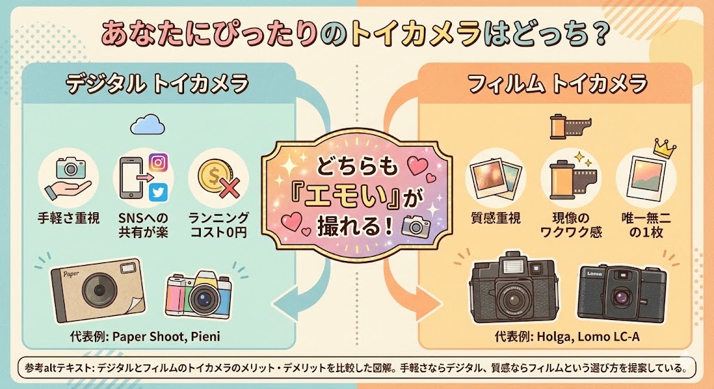トイカメラで日常を「エモい」作品に。失敗さえ愛おしくなる魅力と選び方
