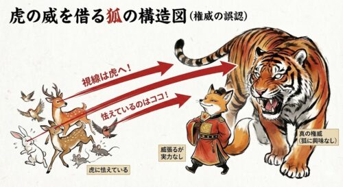 虎の威を借る狐（とらのいをかるきつね）の意味とは？由来やビジネスでの使い方を徹底解説