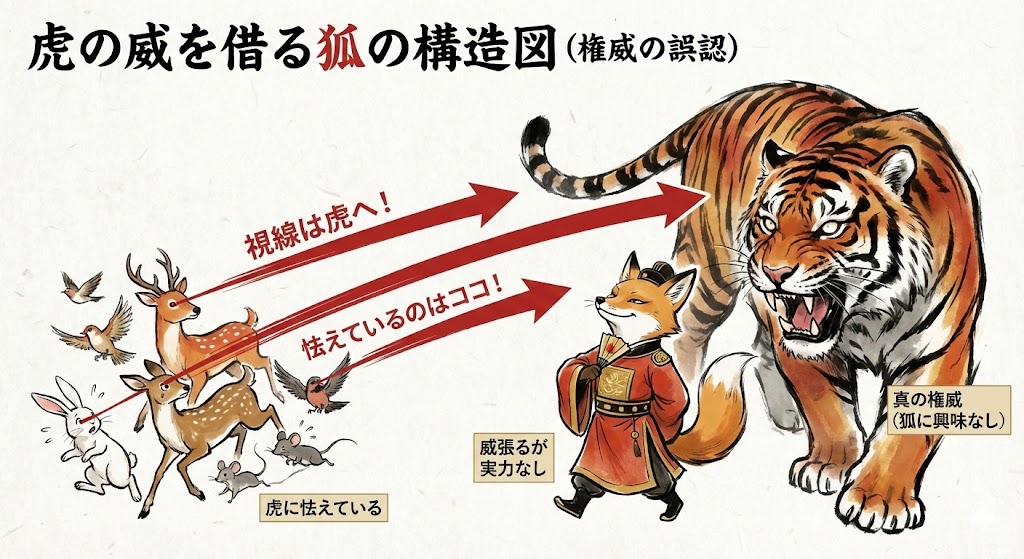 虎の威を借る狐（とらのいをかるきつね）の意味とは？由来やビジネスでの使い方を徹底解説