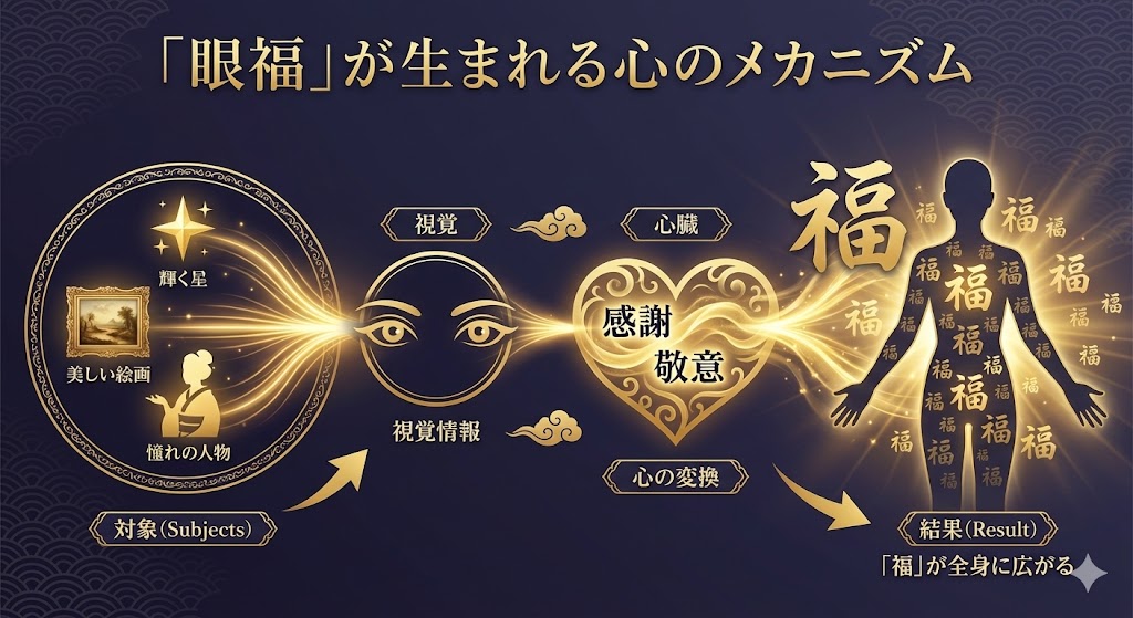 「眼福（がんぷく）」の意味とは？正しい使い方や語源、SNS・ビジネスでの例文を徹底解説