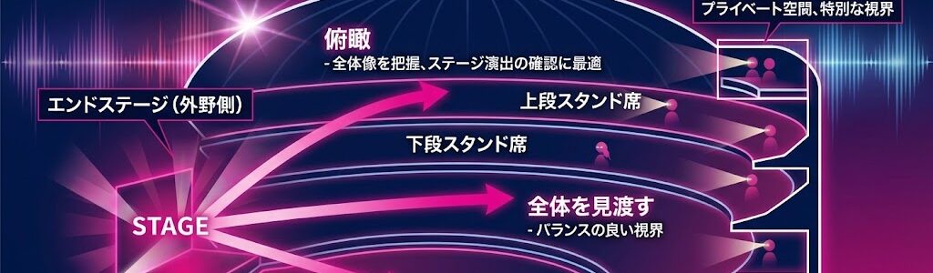 京セラドームのキャパは何人？ライブ・野球別の座席数と見え方を徹底解説