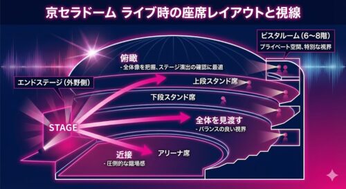 京セラドームのキャパは何人？ライブ・野球別の座席数と見え方を徹底解説