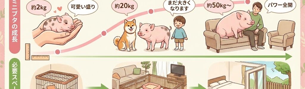 ミニブタの飼い方完全ガイド｜大きさの現実・性格・寿命から後悔しないための注意点
