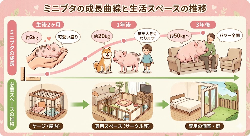 ミニブタの飼い方完全ガイド｜大きさの現実・性格・寿命から後悔しないための注意点