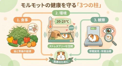 モルモットの寿命は何年？長生きさせる5つの秘訣と老後のケアを専門家が解説