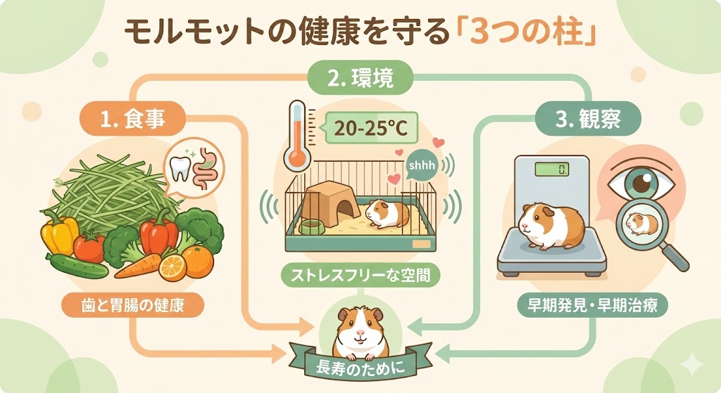 モルモットの寿命は何年？長生きさせる5つの秘訣と老後のケアを専門家が解説