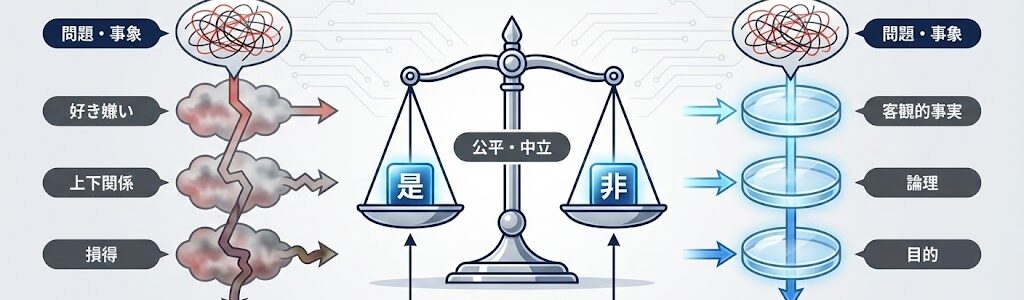 「是々非々」の正しい意味と使い方は？ビジネスで信頼される「公平な判断」の極意