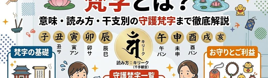 梵字とは？意味・読み方・干支別の守護梵字までわかりやすく解説