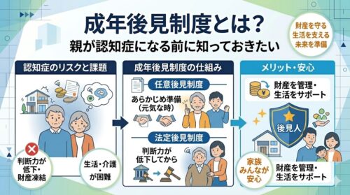 成年後見制度とは?親が認知症になる前に知っておくこと