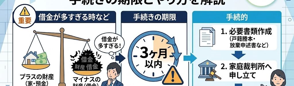 相続放棄とは?手続きの期限とやり方を解説