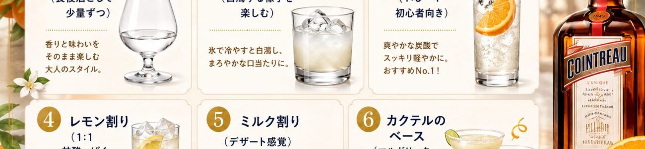 コアントローとは？味・特徴・飲み方・カクテルレシピをわかりやすく解説